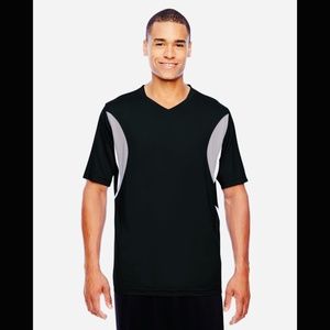 🌟 Men's Short-Sleeve Athletic V-Neck Tournament Jersey